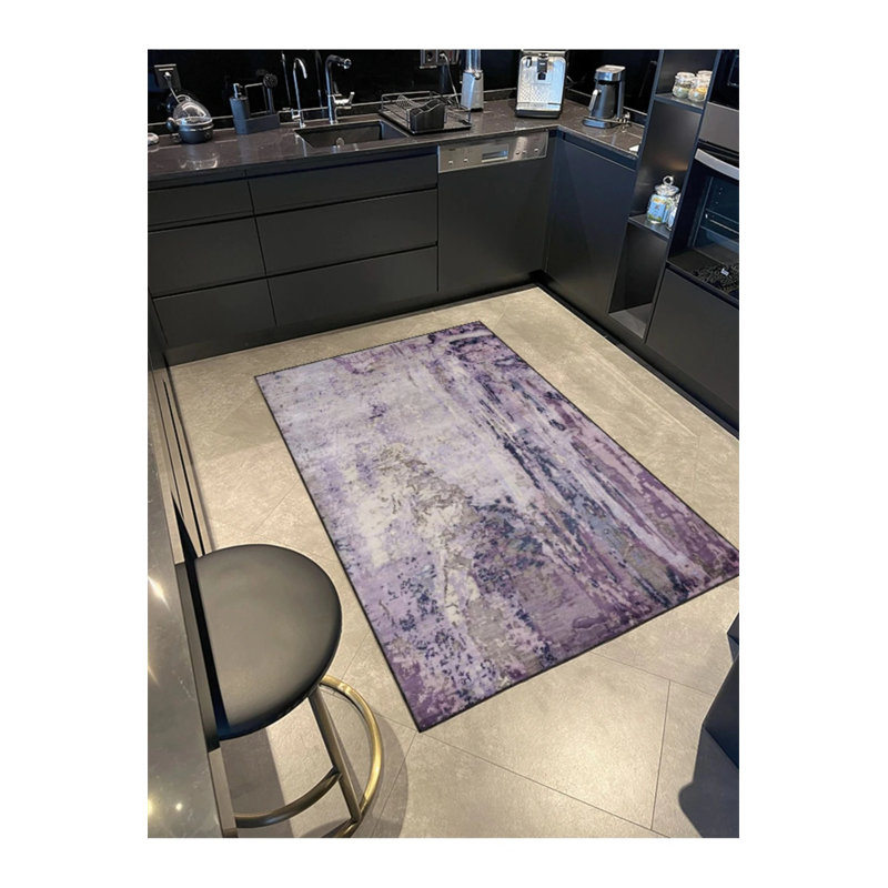 Tapis tissé pastel lavable, Rectangle 3 pi 4 po x 5 pi