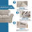 Rich Velvet Stretch 2 Pieces Box Cushion Armchair Slipcover with 1 Cushion Cover Furniture Protector Couch  Machine Washable-1618056725