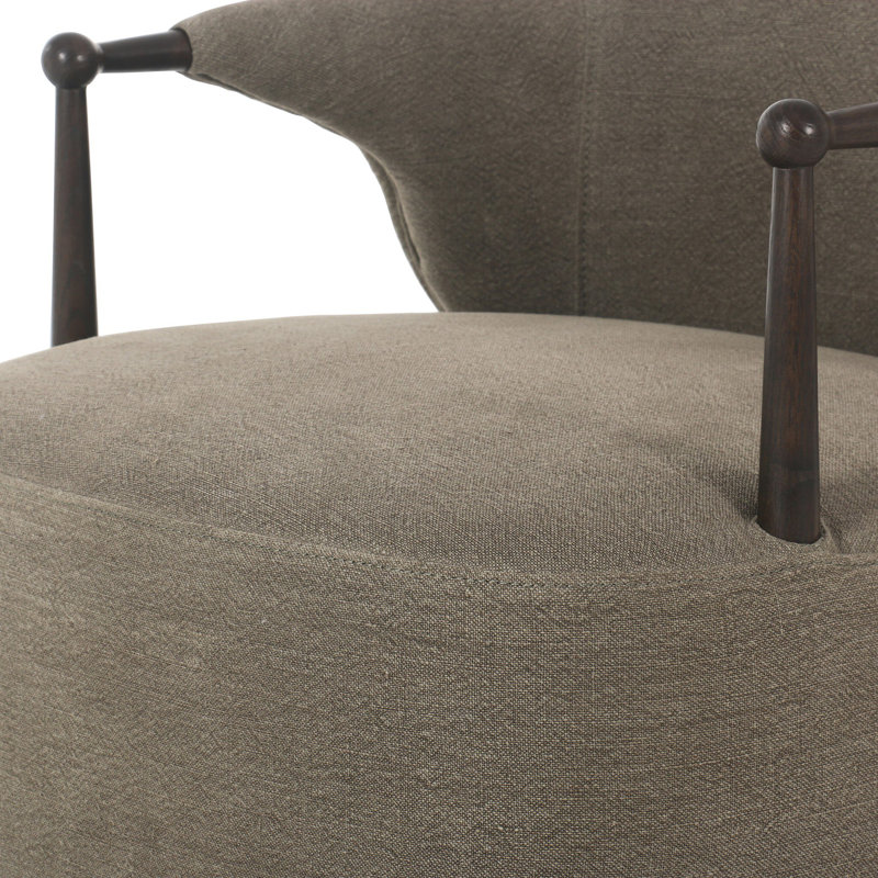 Brently Chair, Green Linen