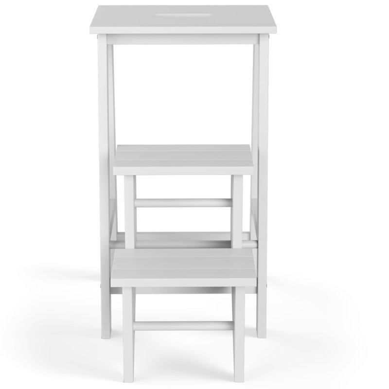 Aary 3 - Step Wood Folding Step Stool