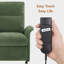 Fauteuil d'appoint inclinable électrique avec poches latérales, fauteuil inclinable rembourré avec dossier épais-1067251174