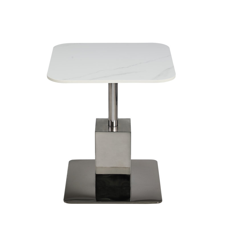 Lampe sur pied contemporaine en céramique avec base en acier graphite