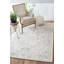 Tapis gris en laine crocheté à la main à motif floral Anemarie-19342370