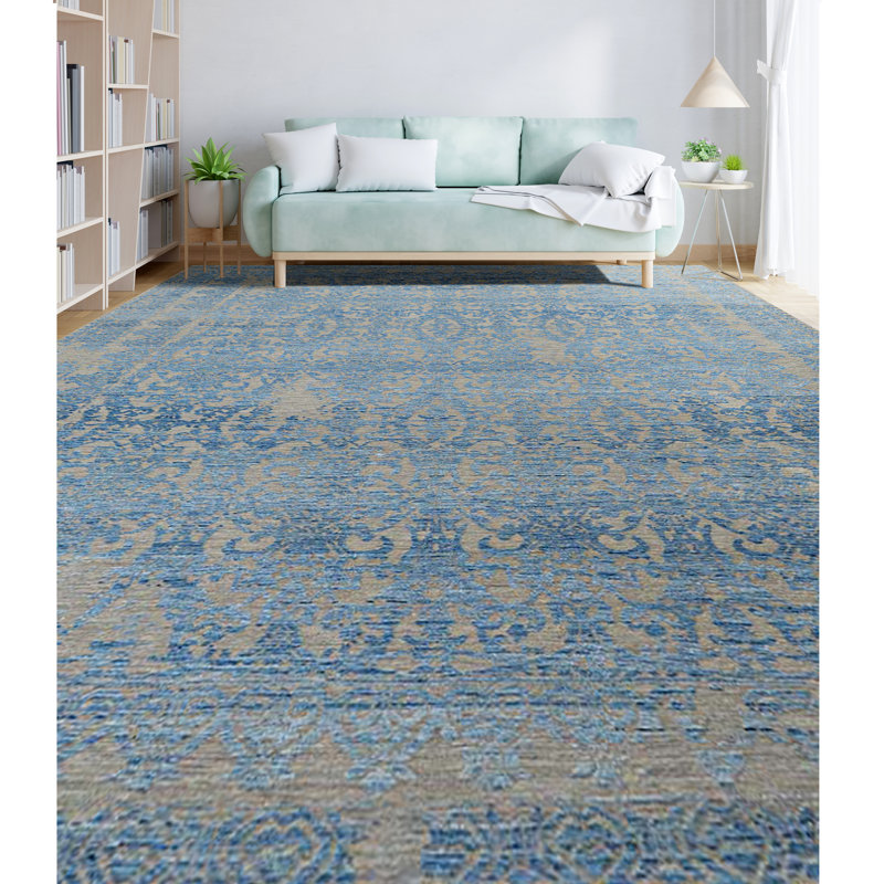 Wool Oriental Area Rug, Rectangle 9' x 12'