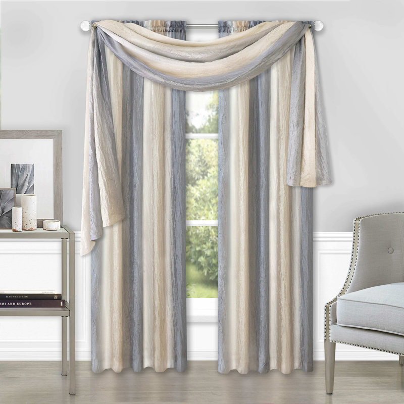 Preslee Semi Sheer Window Scarf Single Panel