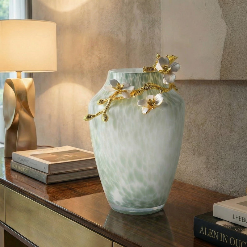 Vase Grande Pearl, H 14,17 po x l 8,26 po x P 8,66 po