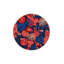 Tapis créatif avec motif de feuille bleue et rouge-23647983