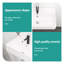 Lavabo de salle de bain en céramique blanche - fixation murale 21 po x 12 po avec trou de robinet simple et trop-plein, teinture encastrée Allaining
