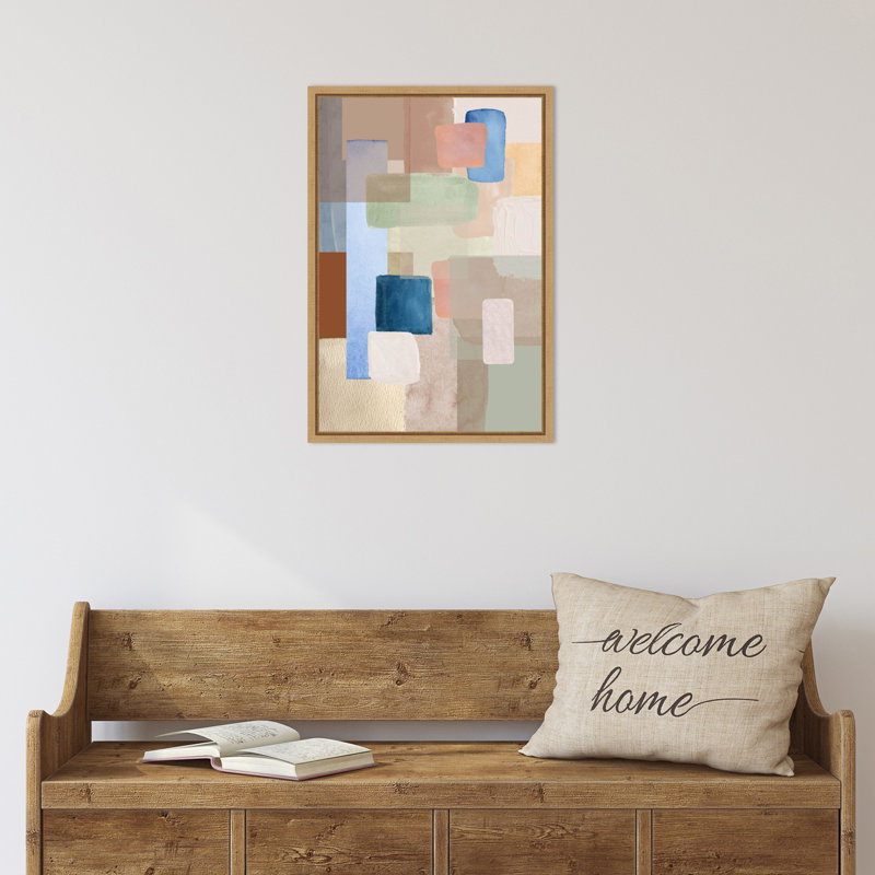«Kaleidoscope 1» par Sally Ann Moss, reproduction d'art sur toile encadrée, Brun, H 23 po x l 16 po