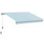 Auvent rétractable 12 pi x 10 pi. Et eau -, manivelle manuelle, cadre en aluminium pour patio, terrasse, cour. Auvent de terrasse. Pare-soleil avec tissu aquatique, confort de patio.