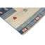 Tapis bleu noué à la main de haute qualité