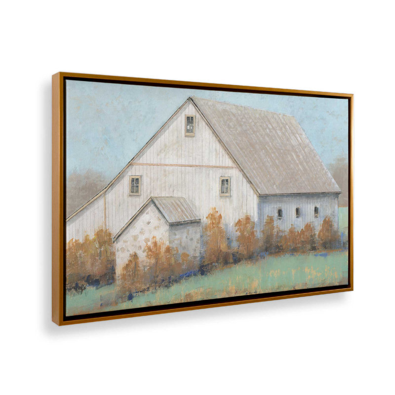 Farmstead Memories v1, reproduction sur toile, Cadre flottant or poli, H 8,75 po x l 12,75 po x P 1,75 po