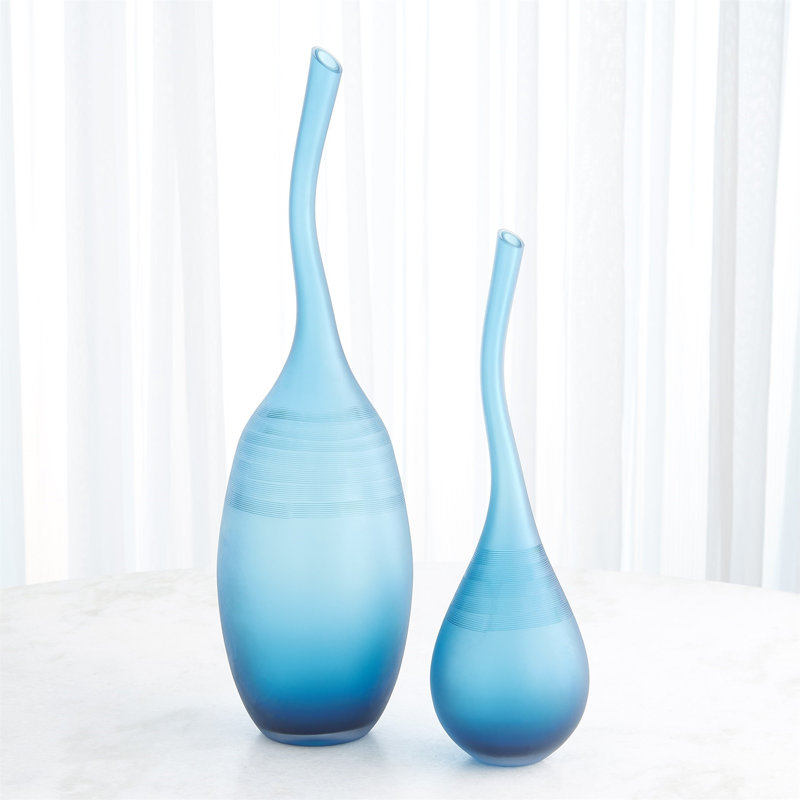 Curvature Bottle, 24.25" H x 7" W x 7" D, Blue