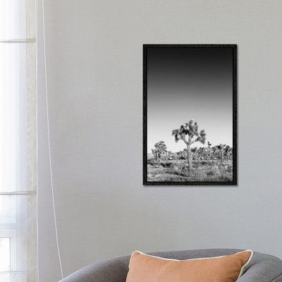 Joshua Trees Monochrome 1 Piece Wall Art on Canvas