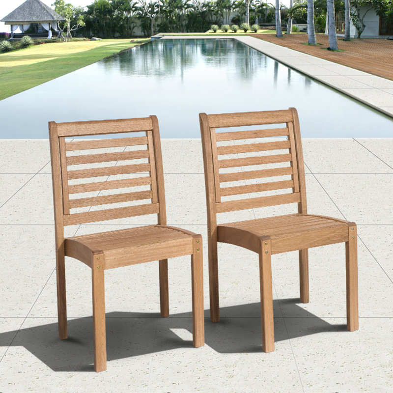 Chaise de patio empilable Peter
