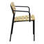 Fauteuil d'extérieur avec cadre noir Yossif - ensemble de 2-2067899301