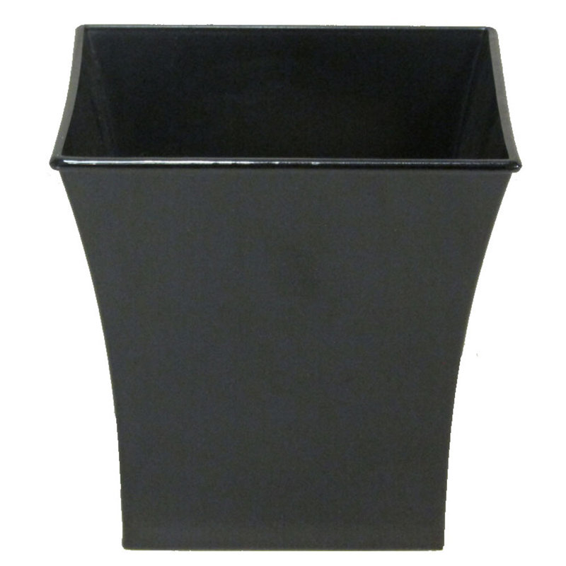 Boîte à fleurs en plastique Amadi, Noir