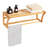 Aitkin Bamboo Solid Wood Accent Shelf with Towel Bar