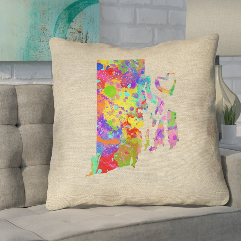 Katelyn Smith, Rhode Island Love, 28 po x 28 po, Coussin de sol