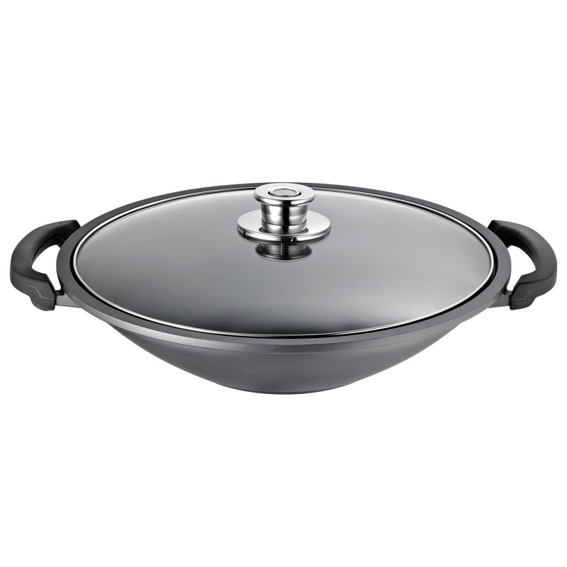 Globus i 36cm Non-Stick Cast Aluminium Wok with Lid
