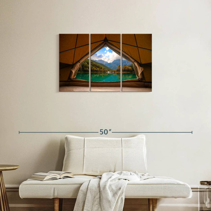 Senne Lakeside Tent View, 20" H x 33" W