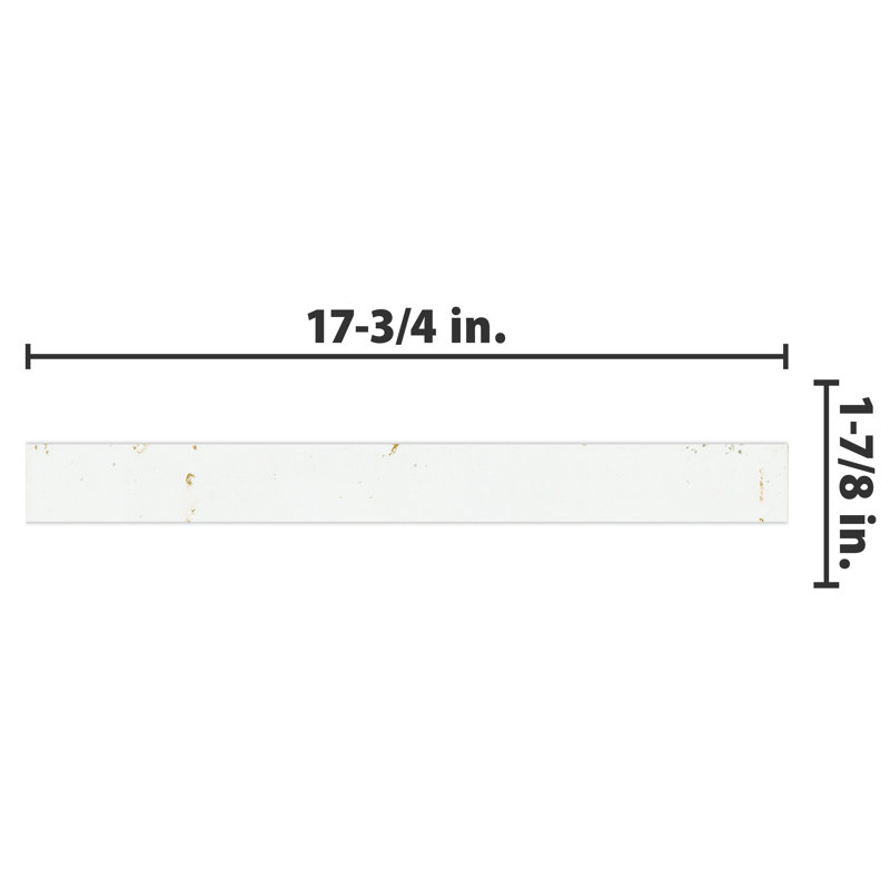 Phoenix 2" x 18" Porcelain Wall & Floor Tile, White