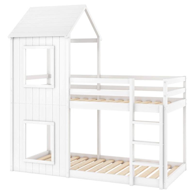 Single (3') Bunk Bed House Beds, White