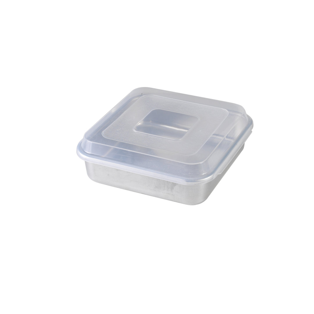 Nordic Ware Natural Commercial Square Cake Pan with Lid Nordic Ware