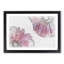 Two Spring Flowers in Pink in Abstract - Picture Frame Graphic Art Print-55777440-55777441