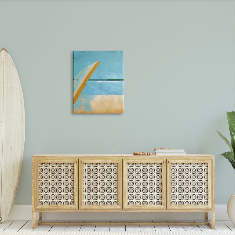 Parasol de Sunny Beach, Plaque murale, H 24 po x l 24 po x P 1,5 po