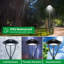 Luminaire à DEL 120-277v avec photocellule, intensité variable 0-10v, puissance réglable 150/100 / 70w et CCT 5000/4000 / 3000k, noir, paquet de 1 
