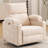 Power Swivel Recliner Chairs With Adjustable Headrest And Armrests, Featuring Massage And Heating Functions-1032764976
