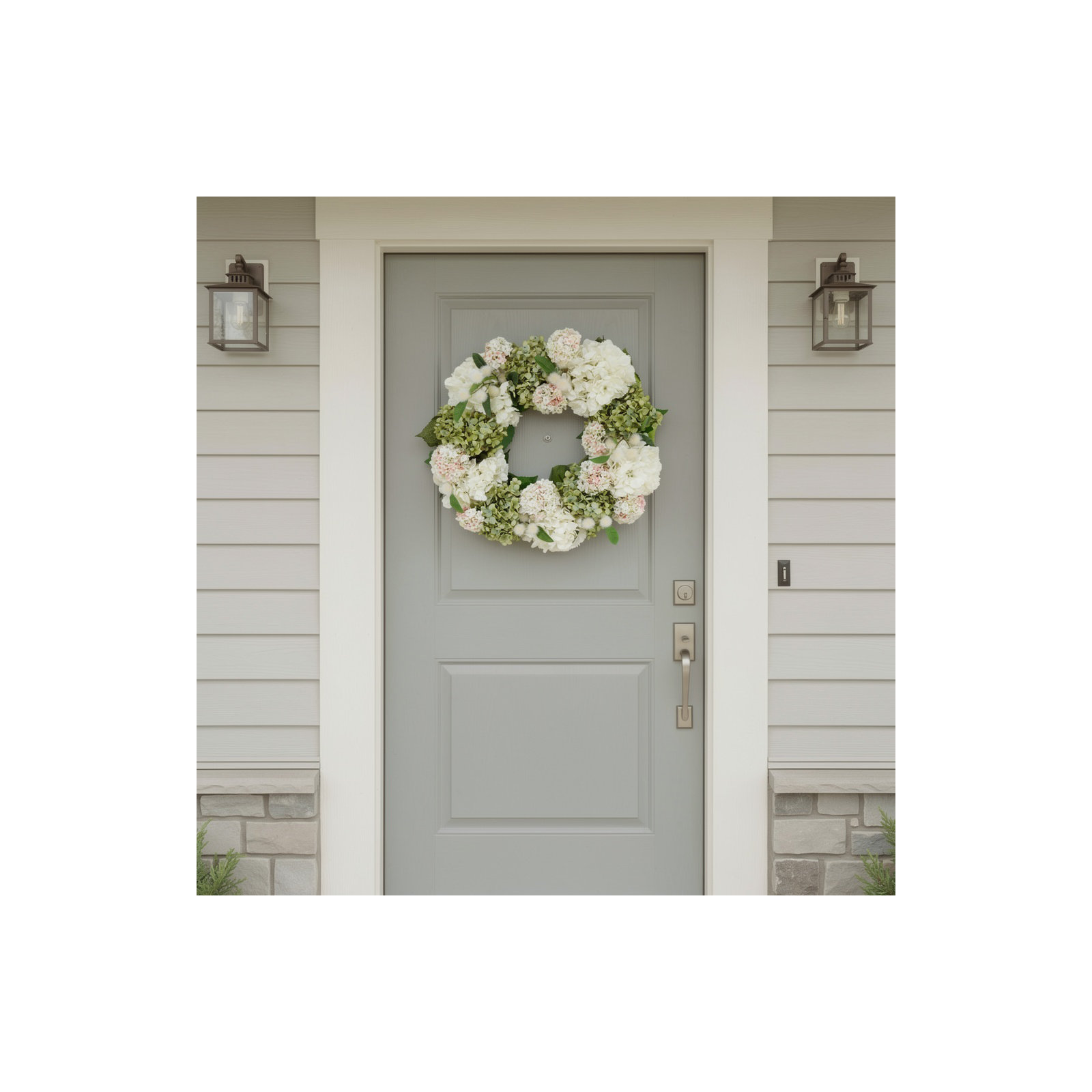 23" Hydrangea Spring Wreath