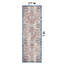 Tapis oriental orange / bleu / crème Beverly-421736419