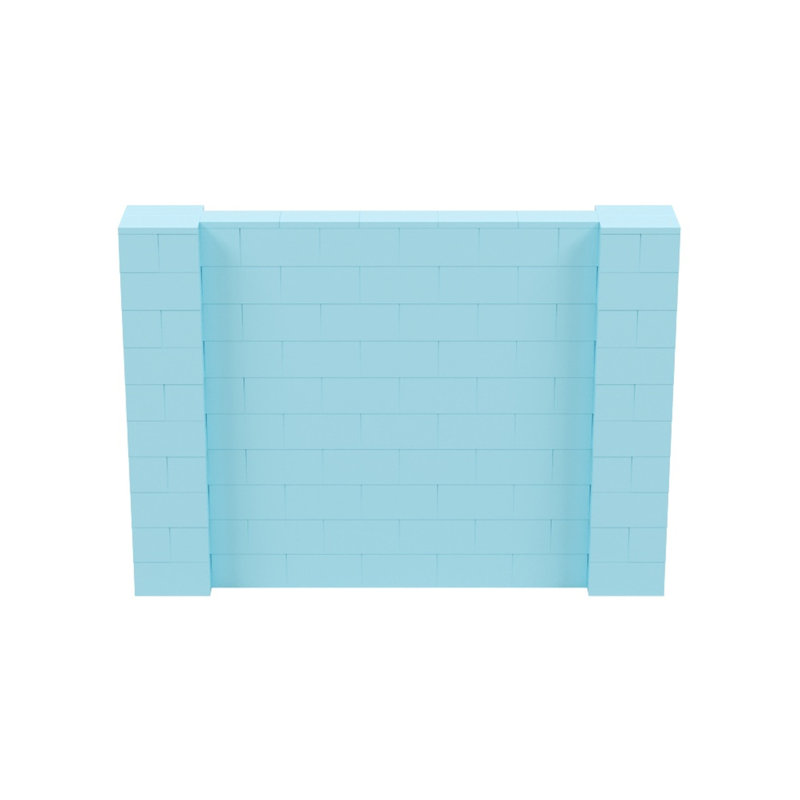 Ensemble mural de blocs géants 7 'T, Bleu clair, H 60 po x l 84 po x P 12 po