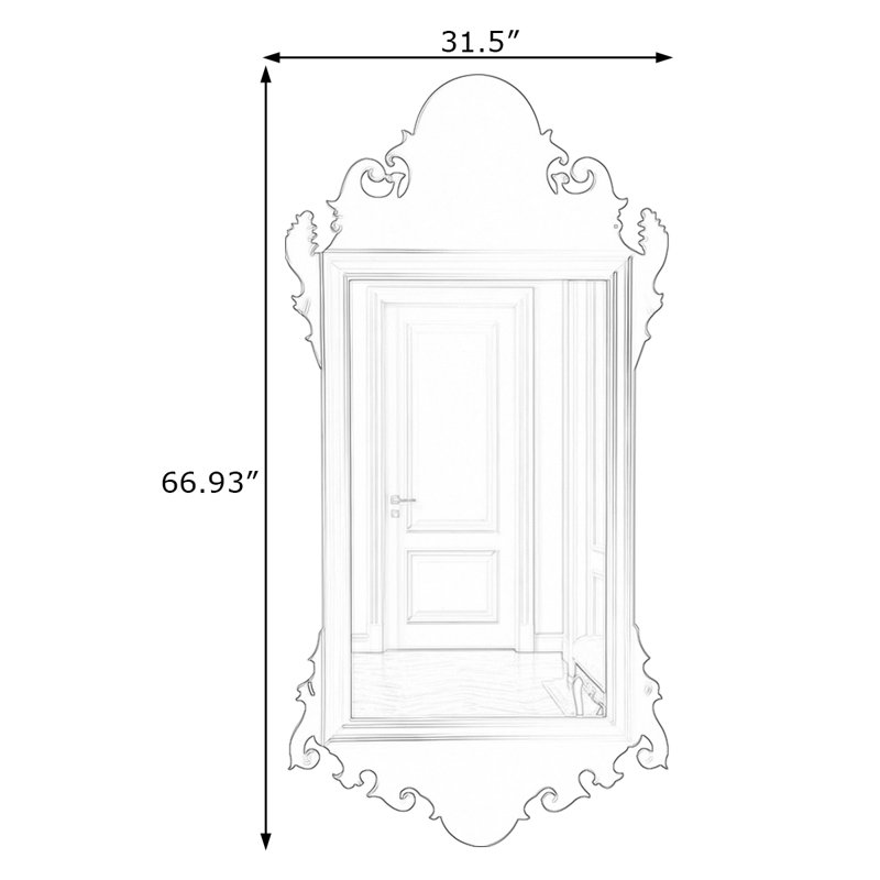 Miroir mural Novelty, Black