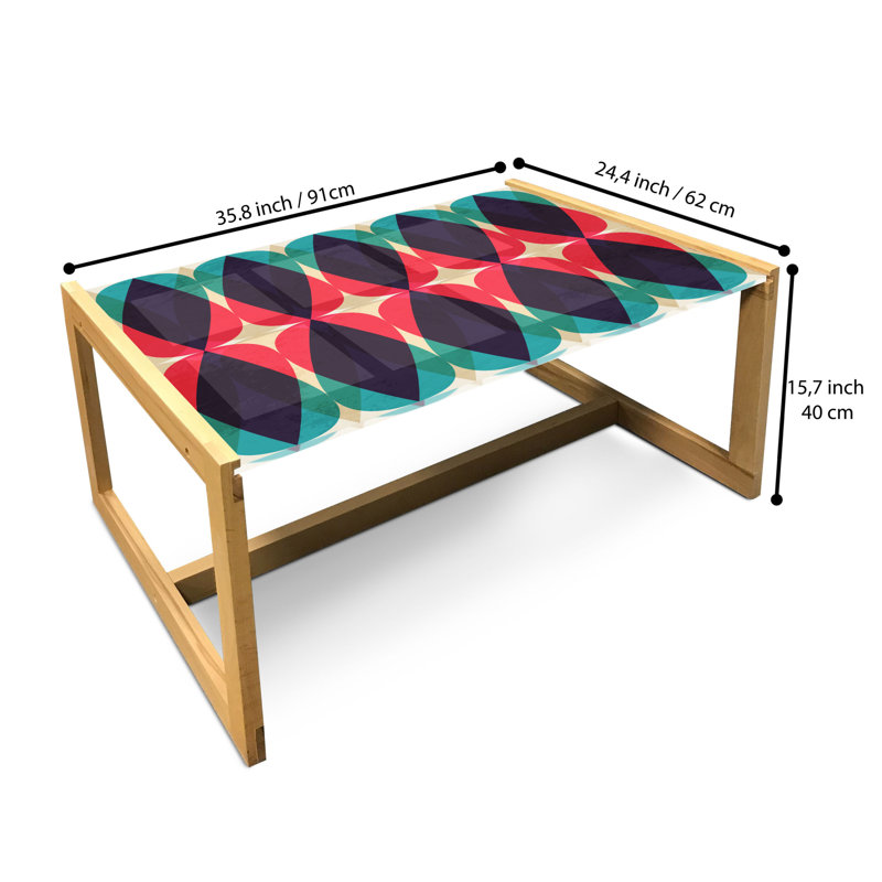Jaheam Sled Coffee Table, 90cm H x 62cm W x 40cm D