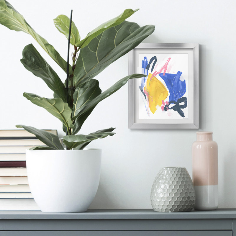Feedback Loop I -Framed Print, 25.5" H x 17.5" W, Silver