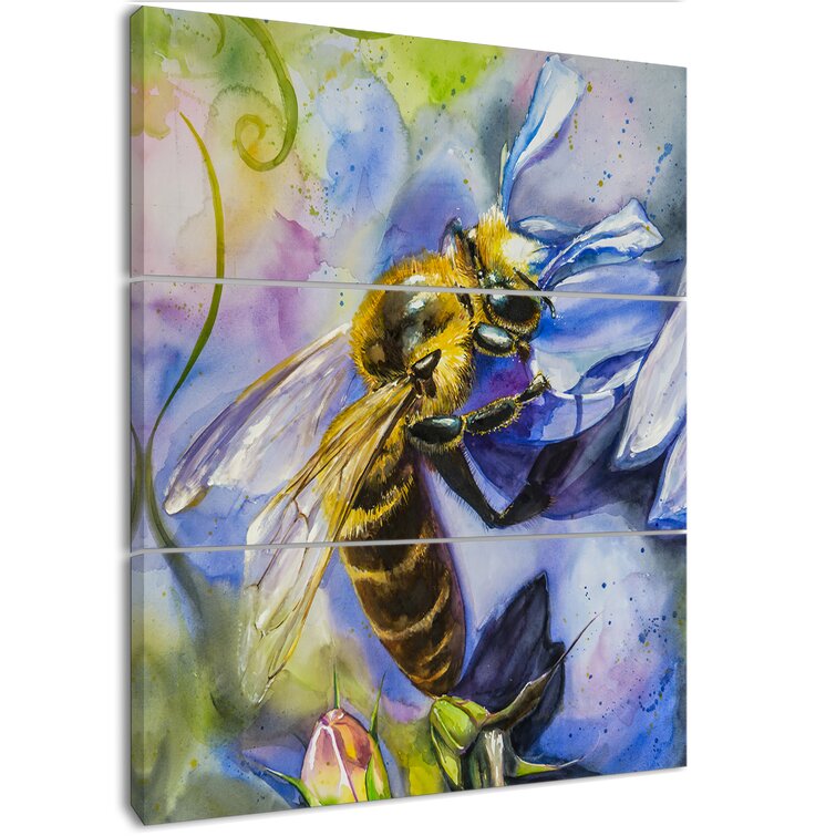 https://assets.wfcdn.com/im/75577018/resize-h755-w755%5Ecompr-r85/5979/59791774/Honey+Bee+On+Lobelia+Flower+On+Canvas+3+Pieces+Multi-Piece+Image.jpg