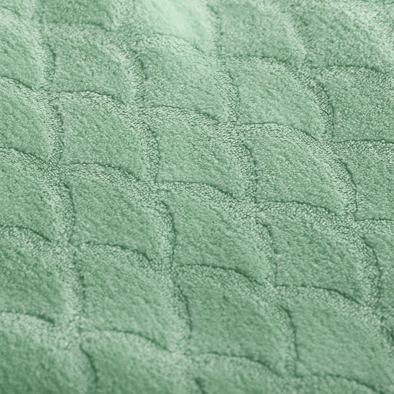 Brushed Flannel Blanket Winter Green Throw, Green