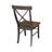 Dugazon Duante Solid Wood Cross Back Side Chair-1500567911