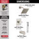 Modern Monitor 14 Series 1-handle Single Function Square Tub & Shower Trim