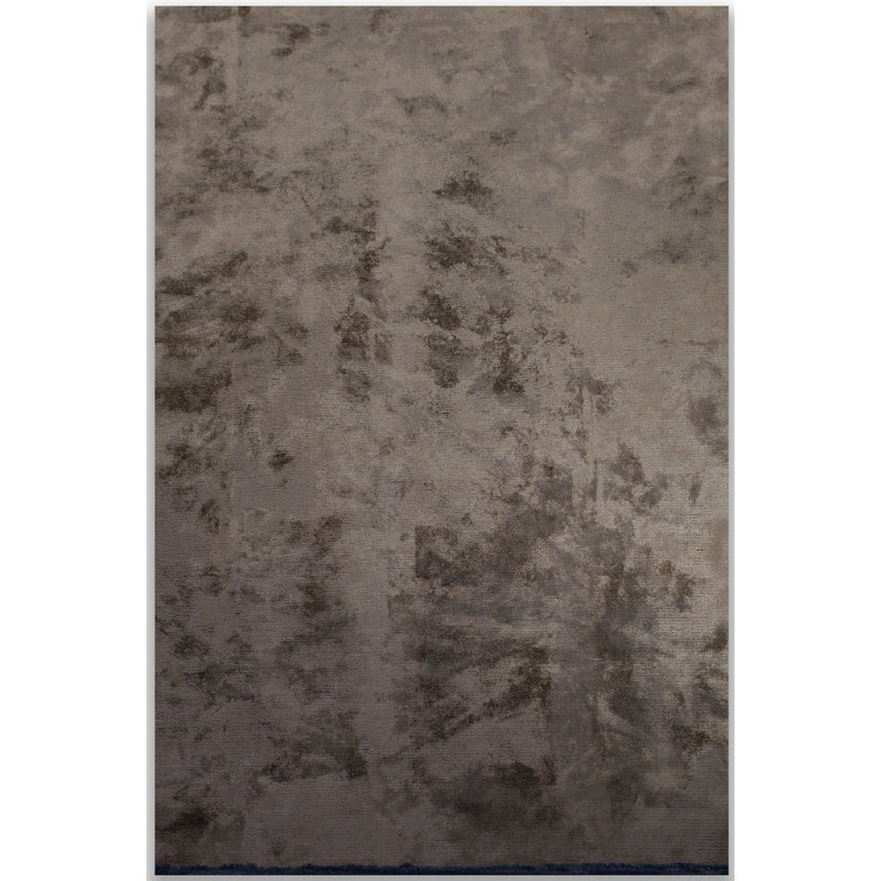 Rapture Abstract Flatweave Mink Brown Area Rug, Rectangle 7'10" x 9'10"