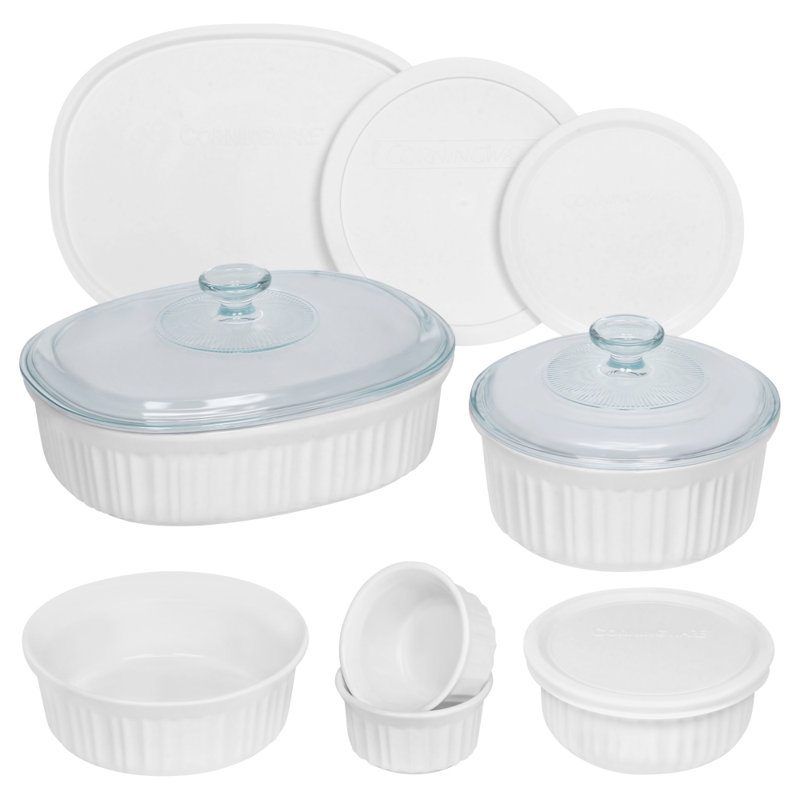 Ensemble de plats de cuisson en grès de 12 pièces Corningware