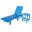 Chaise longue inclinable de 78,2 po avec table Aderson-83552148