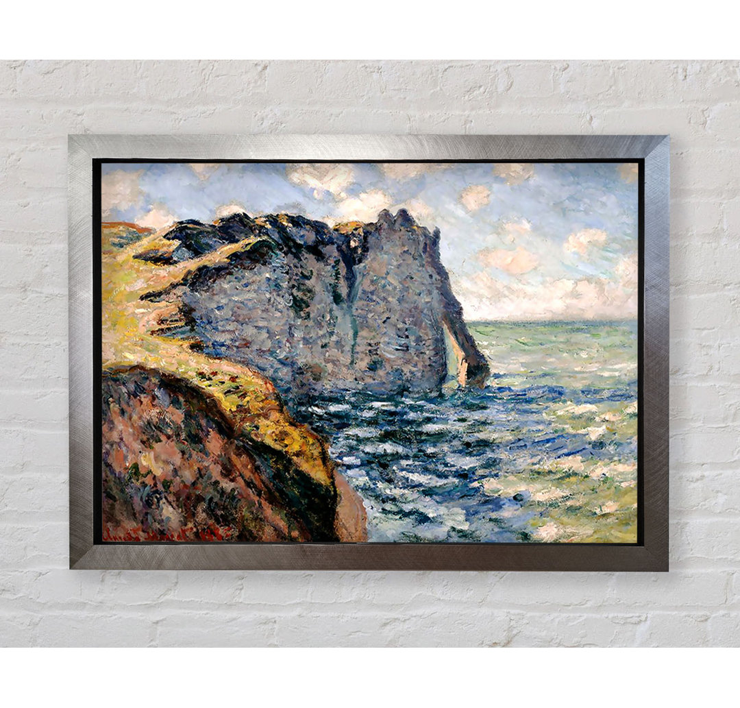 Die Klippe von Aval bei Etretat von Claude Monet - Einzelne Bilderrahmen Kunstdrucke