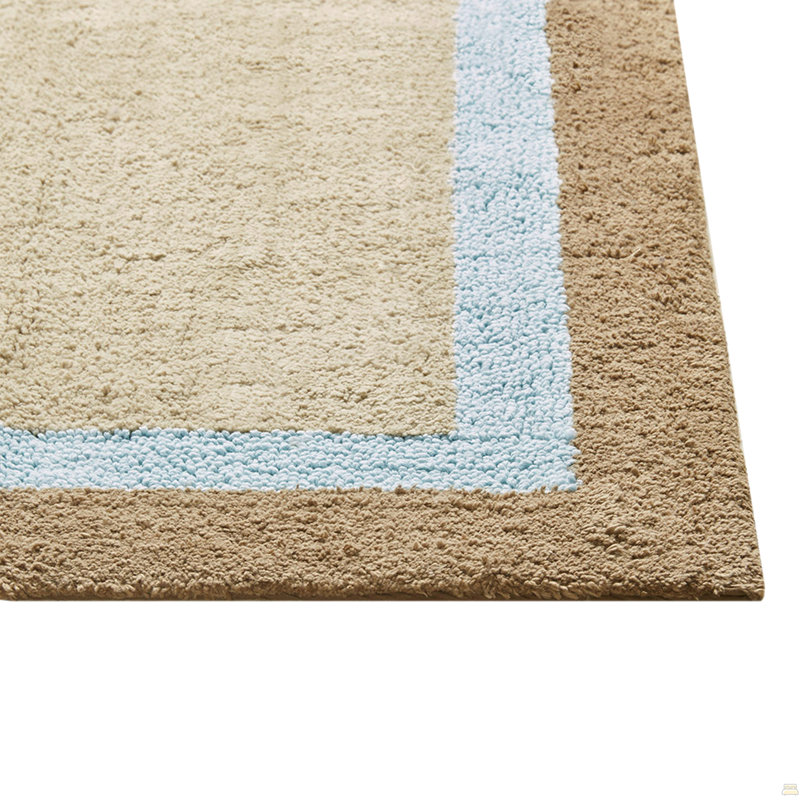 1 tapis de bain en coton capitonné, Rectangle 2 pi 3 po x 3 pi 9 po
