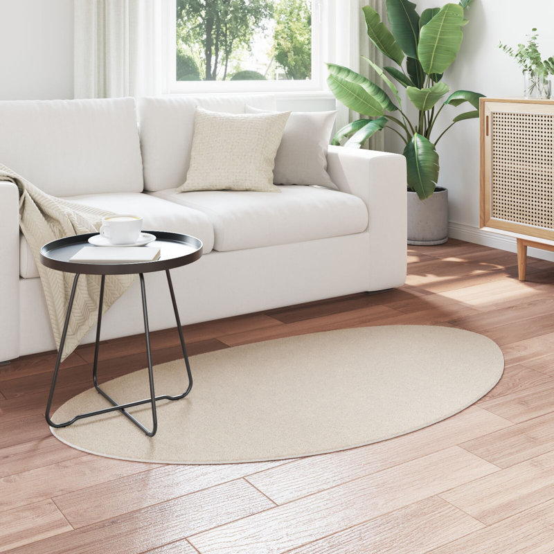 Rugs Beige Accent Rug Minimalist, Cotton, Novelty 80 x 150 cm