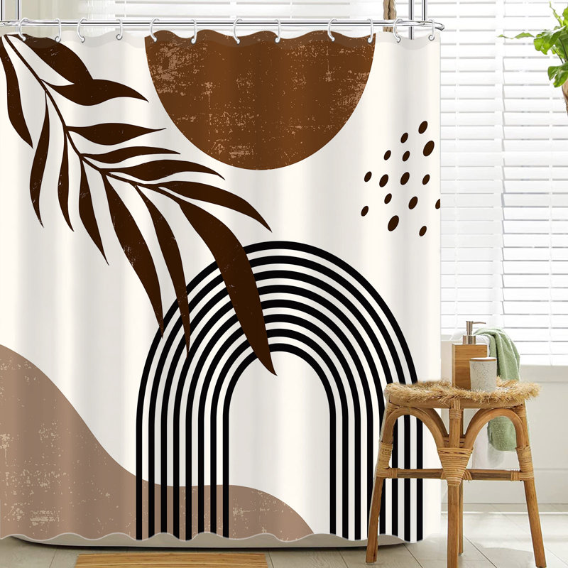 Ensemble de rideaux de douche Boho