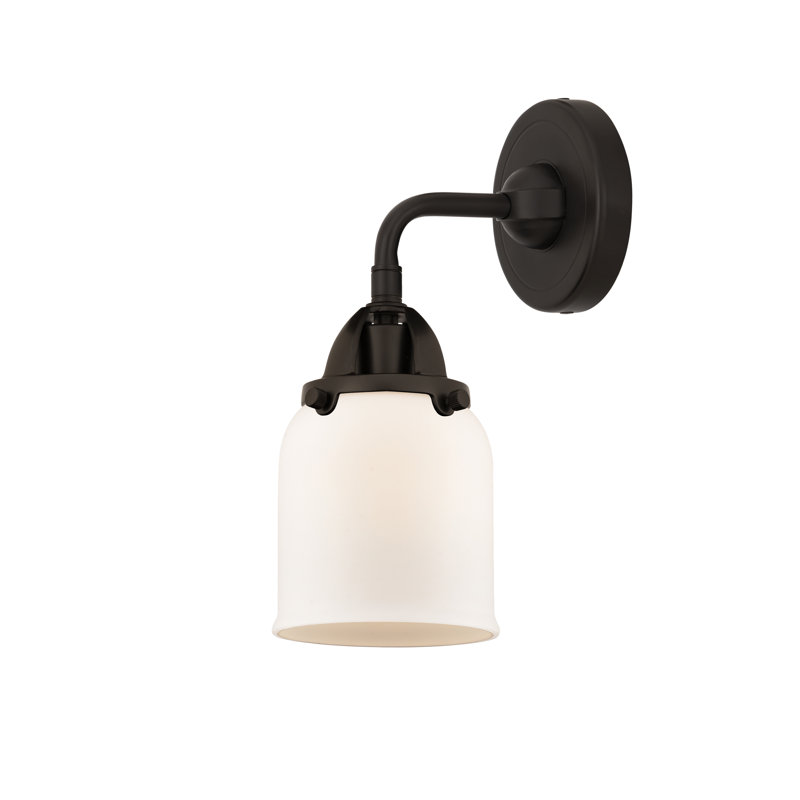 Shauna Armed Sconce, Matte White, LED, Oil Rubbed Bronze